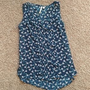 LC Lauren Conrad Floral Blouse